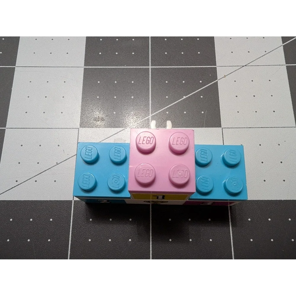 Lego Racing Winners Podium 1 2 3 white mixed colors pieces‎ replacemant